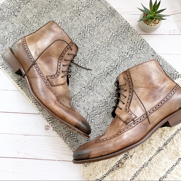 johnston and murphy warner cap toe boot